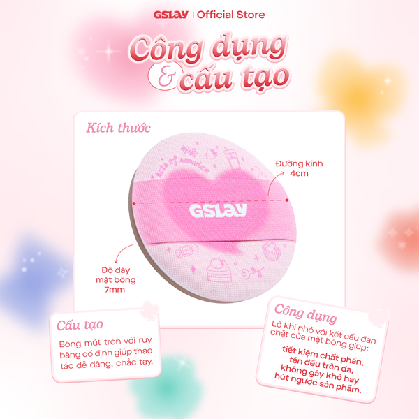 Gslay Bông phấn Cheeky Puff
