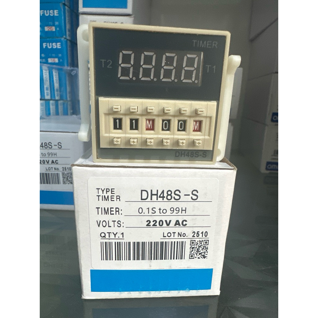 Rơle thời gian, hẹn giờ tắt tự động DH48S-S, Timer 48S-1Z ( gồm đế 8c tròn)