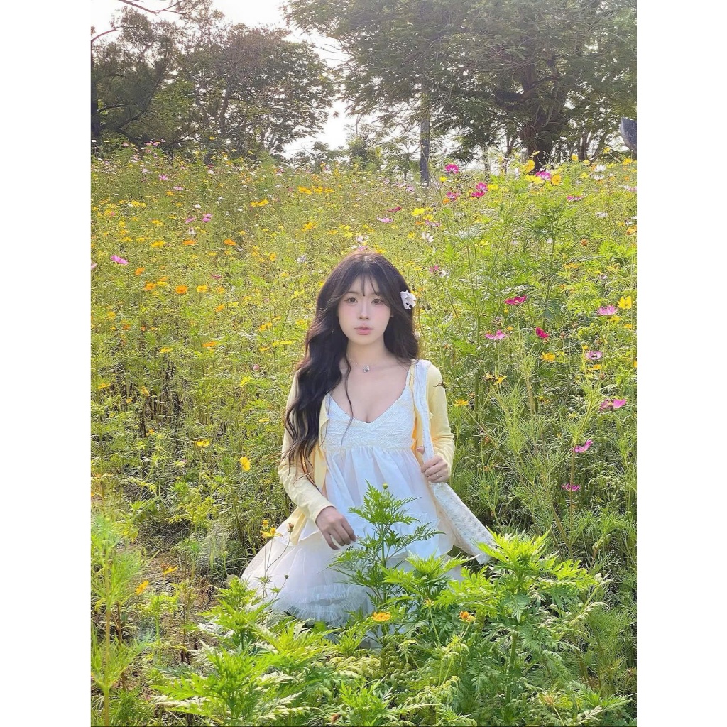 Summer Doll – Áo Hai Dây Nữ Dáng Xòe Phối Ren, Mặc Đi Biển Dạo Phố Du Lịch A26_Có Bigsize | BigBuy360 - bigbuy360.vn