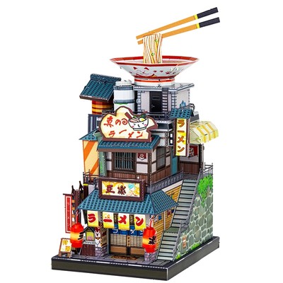 Mô Hình Kim Loại Lắp Ráp 3D MU Tiệm Mì Ramen Nhật Bản (61 mảnh) YM-N104-E – MP935