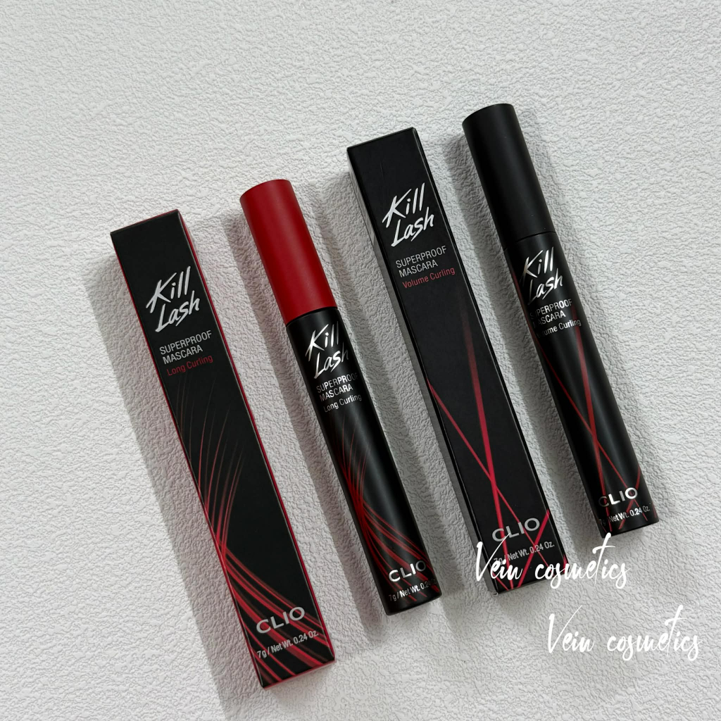 Mascara Clio Chống Nước Chuốt Mi Giữ Cong, Dài Dày Mi Chống Trôi Clio Kill Lash Superproof Mascara 7