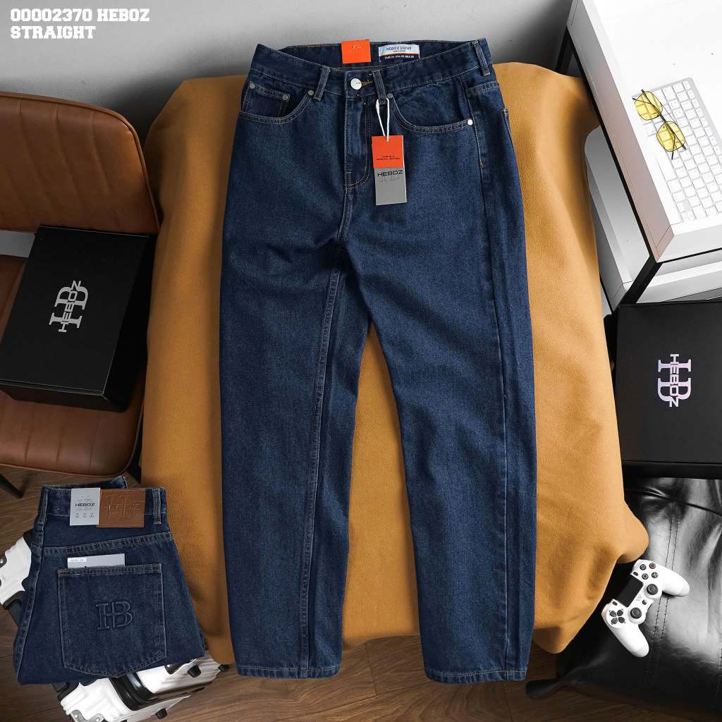[FORM SUÔNG RỘNG] Quần jean nam HEBOZ form straight 068 - 00002370