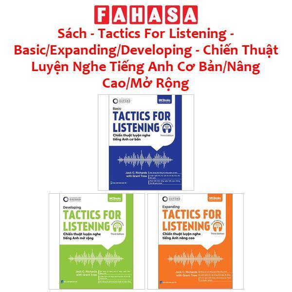 Sách - Tactics For Listening - Basic/Expanding/Developing - Chiến Thuật Luyện Nghe Tiếng Anh Cơ Bản/Nâng Cao/Mở Rộng