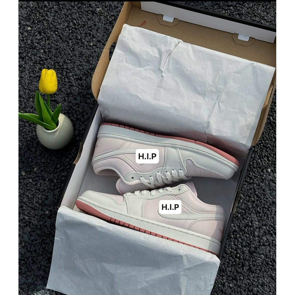 [H.I.P]giày sneaker jd hồng trắng bestquality