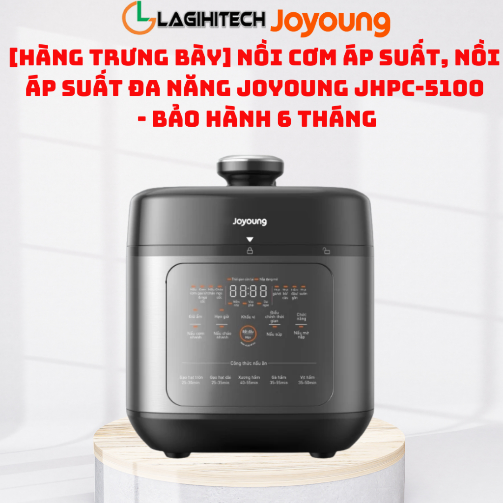 [HÀNG TRƯNG BÀY] Nồi cơm áp suất, nồi áp suất đa năng Joyoung JHPC-5100 - Chính hãng BH 6 tháng