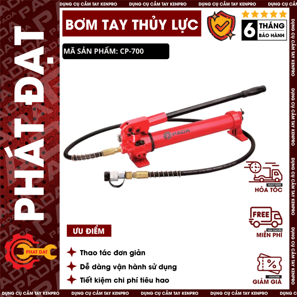 Bơm tay thủy lực CP700 -Tay bơm thủy lực