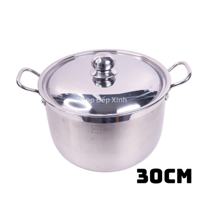 Nồi Luộc Gà Inox 430 3 Đáy FiveStar Standard 30cm 13L, Đáy Từ, Dùng Mọi Loại Bếp, Nắp Inox Cao Cấp