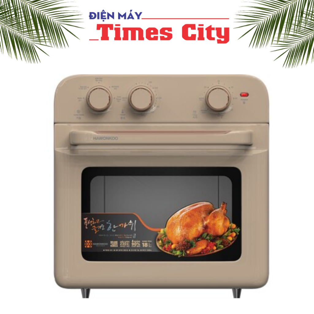 Nồi chiên không dầu Hawonkoo 18 lít AFH-180-CF Nâu