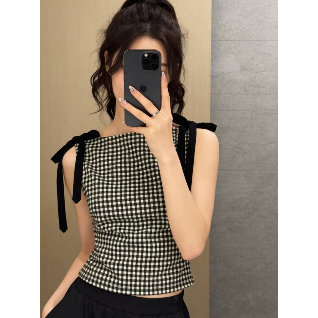 Áo Kiểu Sát Nách WGWE Studio Nơ Vai – Áo Kiểu Ôm Nhẹ, Nữ Tính Dịu Dàng 9017 | BigBuy360 - bigbuy360.vn