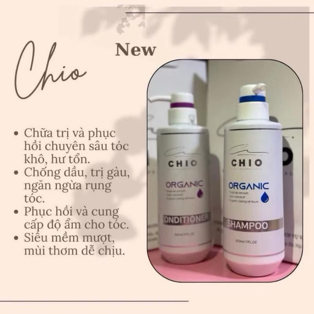 [ChiO] Cặp Dầu Gội Xả Phục Hồi Hư Tổn, Ngăn Ngừa Gàu và Rụng Tóc, Kiềm Dầu Không Bị Bết Tóc Phù Hợp 