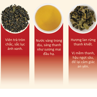 Trà Ô Long A Lan Nhã - Oolong A Lan Nhã Trí Việt - Hộp 100g