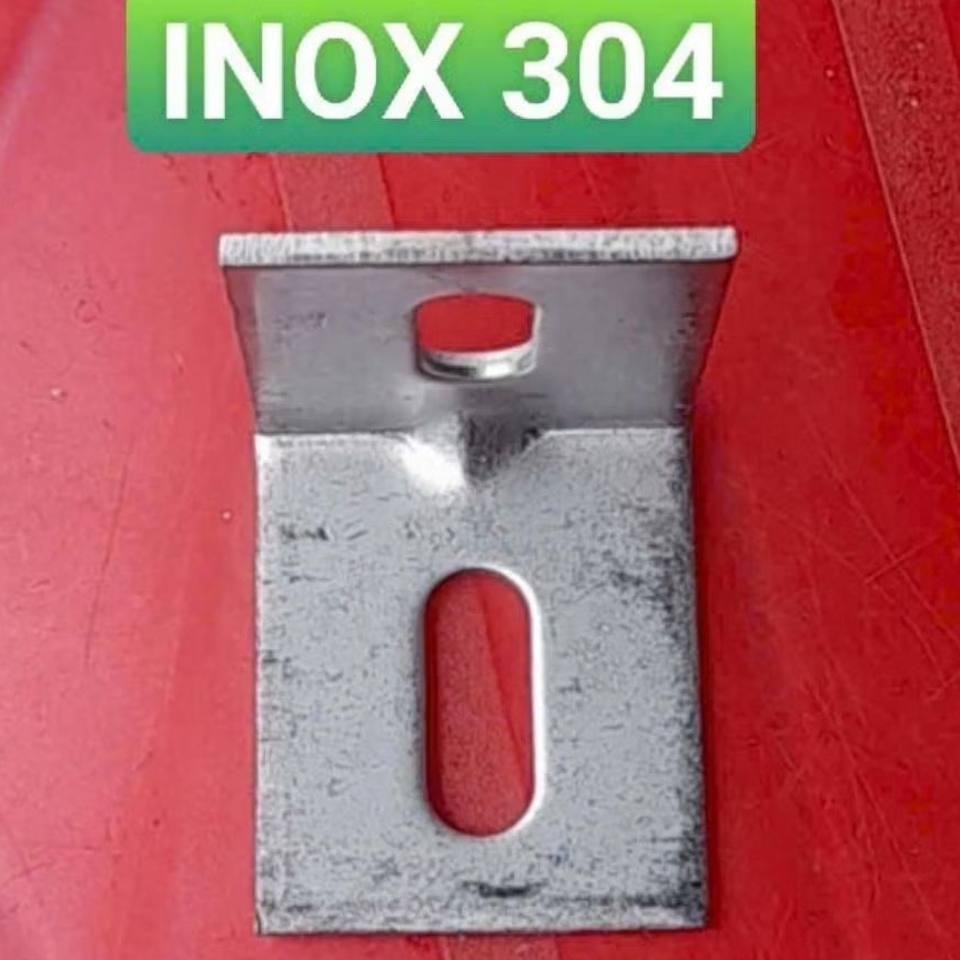 hoả tốc INOX 304. Bát đá ke đá bát vuông chữ L 90 độ VUÔNG 6phân, VUÔNG 4 phân