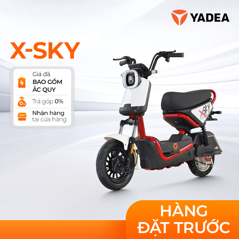 Yadea X-Sky - Xe máy điện thể thao 48V22Ah, 5 màu, bảo hành 24 tháng