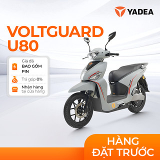 [Hà Nội] Xe Máy Điện YADEA Voltguard U80 Pin Lithium Có Thể Lắp Pin Phụ 280Km - Bảo Hành 3 Năm
