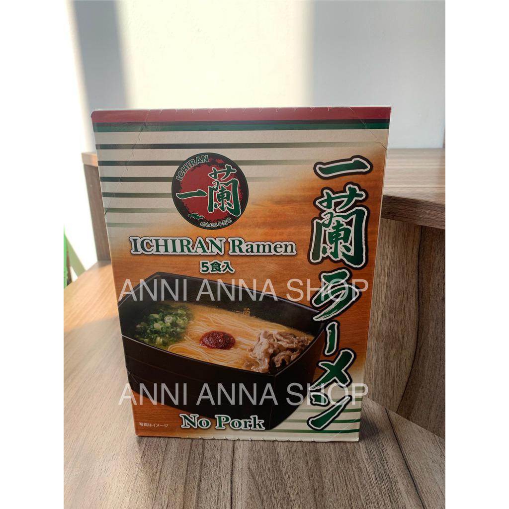 1 Hộp Mì Ramen Nổi Tiếng Nhật Bản Ichiran Ramen No Pork