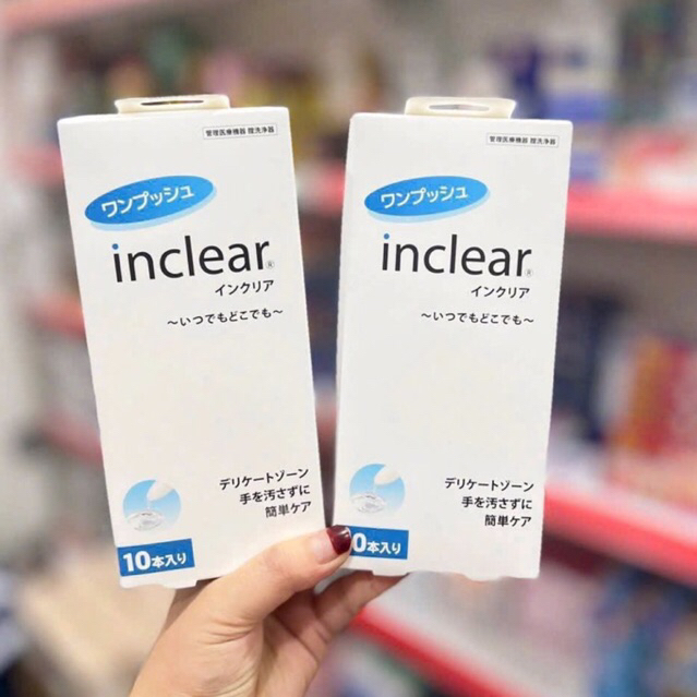 Dung dịch vệ sinh phụ nữ Inclear Nhật Bản đũa thần Inclear hộp 10 ống