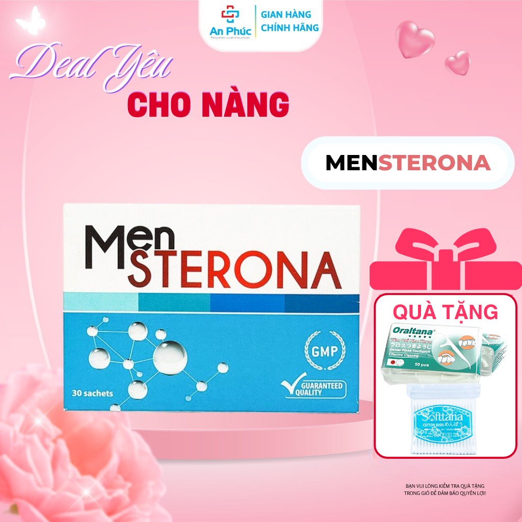 Mensterona – Gói Pha Hỗ Trợ Sức Khỏe Nam Giới, Bổ Sung Dưỡng Chất, Bổ Tinh Trùng Nam (30 Gói)