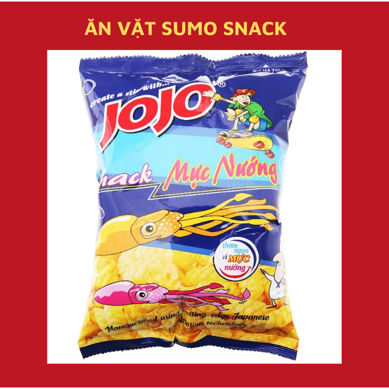 Bim Bim Snack Mực Nướng JoJo gói 32g-Ăn Vặt Sumo Snack
