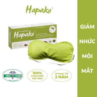 Túi chườm mắt thảo dược hapaku, chườm nóng giảm nhức mỏi mắt, massage mắt, thư giãn ngủ ngon
