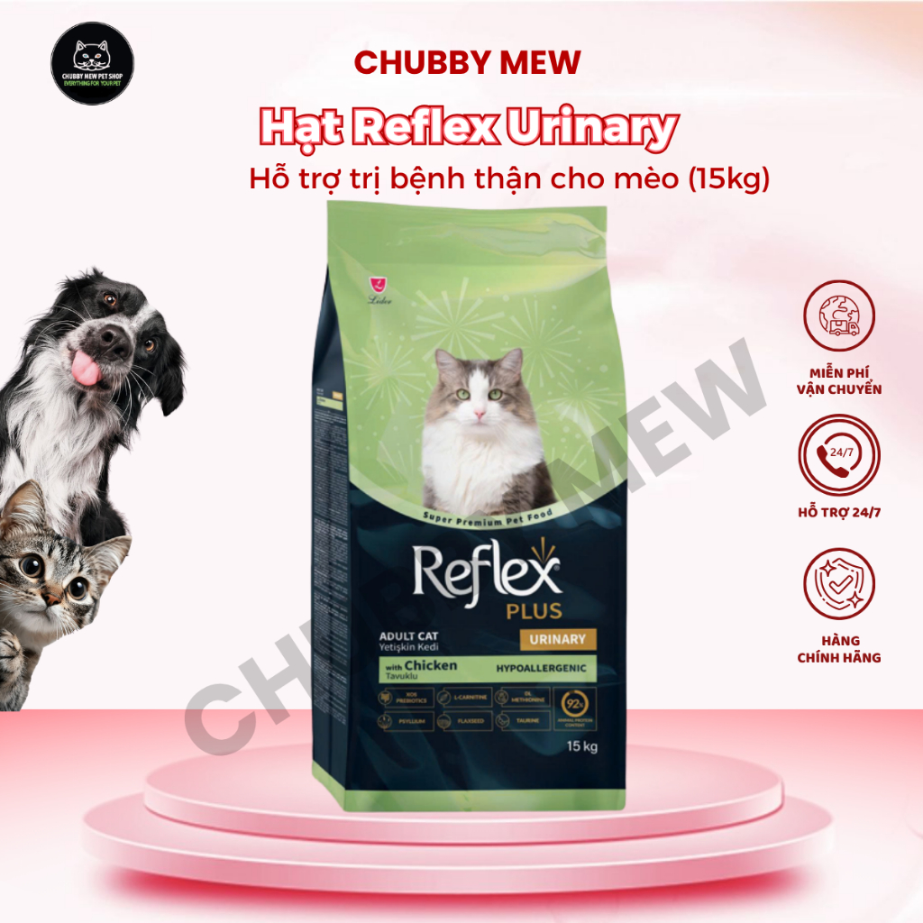 (Bao Reflex 15kg) Hạt Reflex bao lớn 15kg - Thức ăn cho mèo - Petshop Chubby Mew