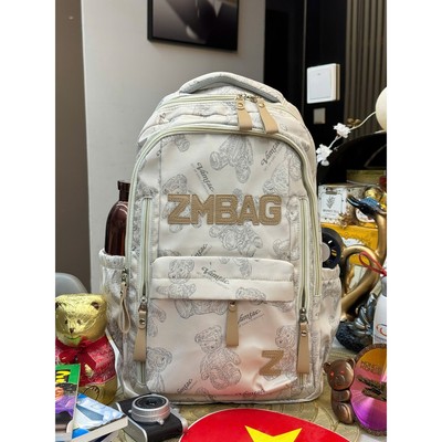 Balo Học Sinh BL0511 BALO ZMBAG WHITE L Tiểu Học/THCS/THPT Chống Gù Lưng, Siêu Nhẹ, Quai Đeo Thoáng Khí