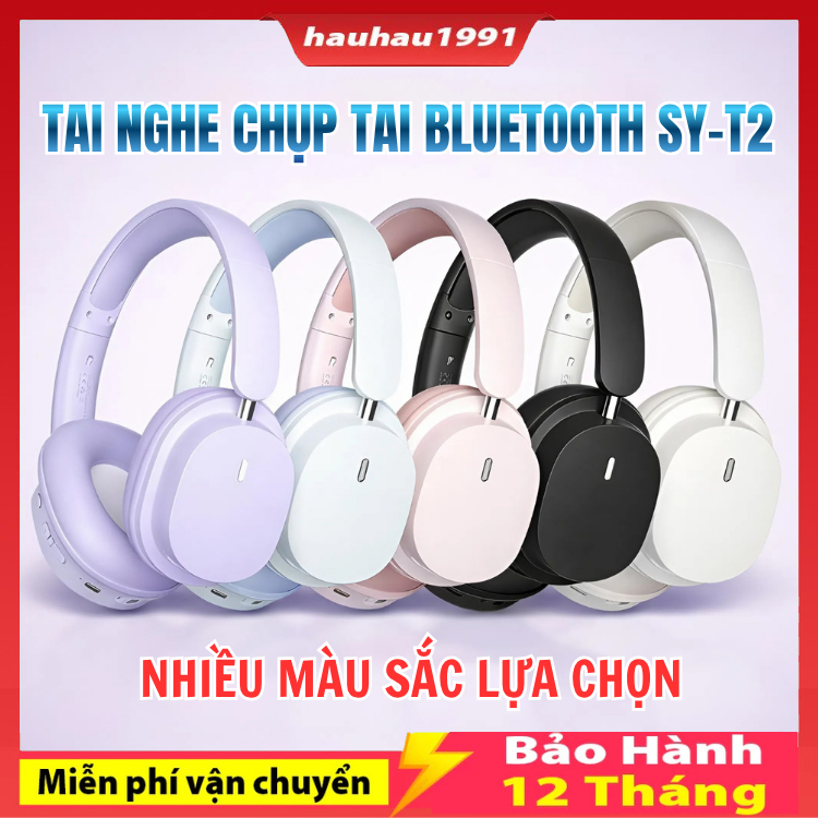 Tai nghe chụp tai bluetooth T2 / M3 / P47 , headphone có thể dùng cho PC, tai nghe chống ồn có tích 