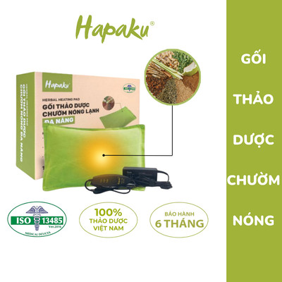 Gối Thảo Dược Chườm Nóng Hapaku, Gối Chườm Nóng Cổ Vai Gáy, Giảm Đau Vai Gáy, Giảm Đau Lưng Cột Sống, Chườm Nóng Đa Năng