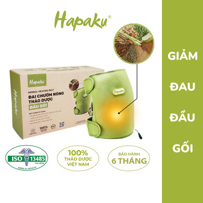 Đai Chườm Nóng Thảo Dược Giảm Đau Khớp Gối HAPAKU, Giảm Đau Mỏi Thoái Hóa Khớp Gối, Massage Đầu Gối