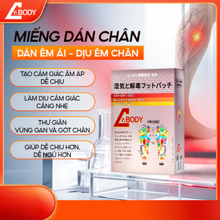 [COMBO 4 HỘP TẶNG 1 HỘP ] Miếng Dán Chân Dr.Body – Đào thải độc tố, thư giãn, ngủ sâu giấc