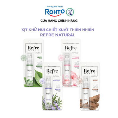 Xịt khử mùi chiết xuất thiên nhiên Refre Natural 30ml