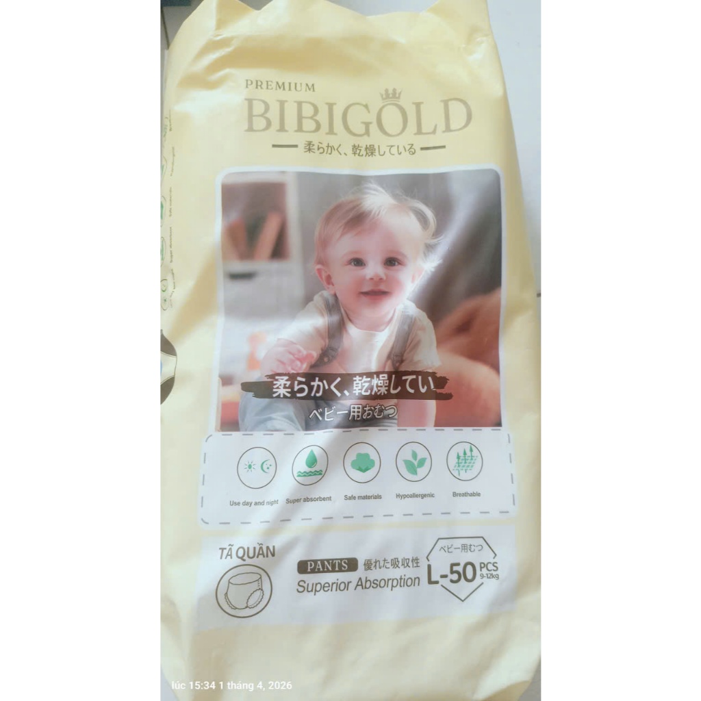 TÃ QUẦN BIBI GOLD SIZE M/ L/ XL