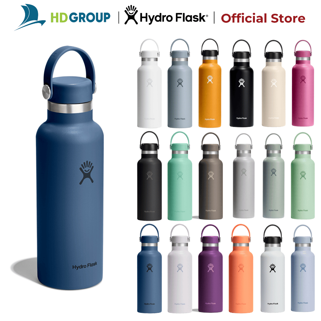 Bình giữ nhiệt Hydro Flask 532ml Standard Flex Cap 18 oz chính hãng, giữ nhiệt tốt, an toàn sức khỏe | BigBuy360 - bigbuy360.vn