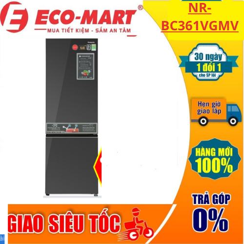 BC361VGMV Tủ lạnh Panasonic Inverter 325 lít NR-BC361VGMV