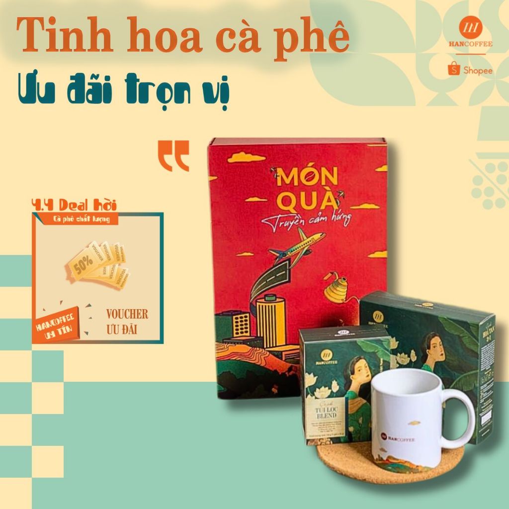 Hộp Quà Tặng Truyền Cảm Hứng Hộp Quà Biếu, Tặng Sang Trọng Và Lịch Sự HANCOFFEE