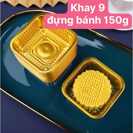 KHAY VÀNG ĐỰNG BÁNH TRUNG THU 150G (KHAY 9)