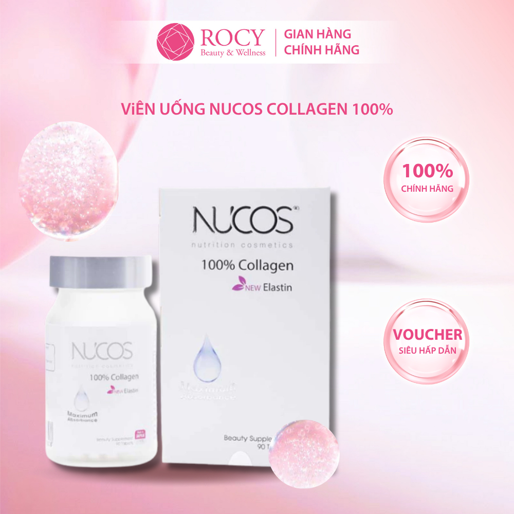 Thực Phẩm Bảo Vệ Sức Khỏe Nucos Collagen 100% 90 Viên