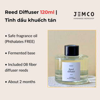 (D1) Tinh Dầu Khuếch Tán/ Tinh Dầu Cắm Que Tỏa Hương Thơm Phòng _ Reed Diffuser 50ml/ 120ml