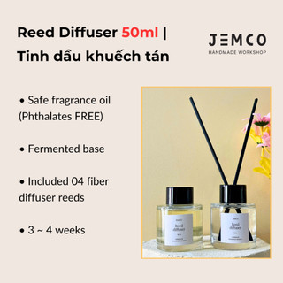 (D1) Tinh Dầu Khuếch Tán/ Tinh Dầu Cắm Que Tỏa Hương Thơm Phòng _ Reed Diffuser 50ml/ 120ml