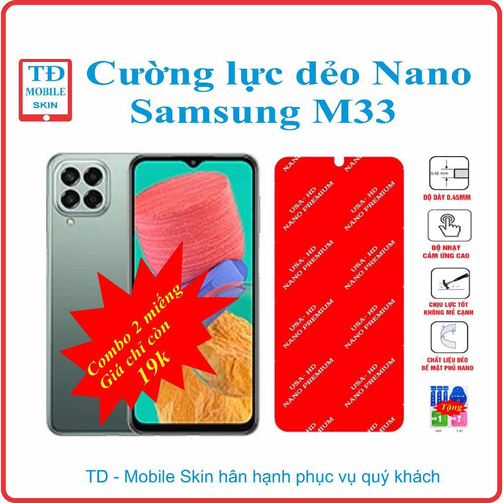 Cường lực dẻo bảo vệ màn hình điện thoại Samsung M33