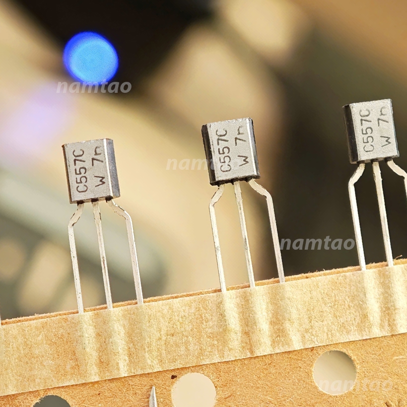 Transistor BC547 BC557 C547 C557 hãng Philips NXP chân đồng