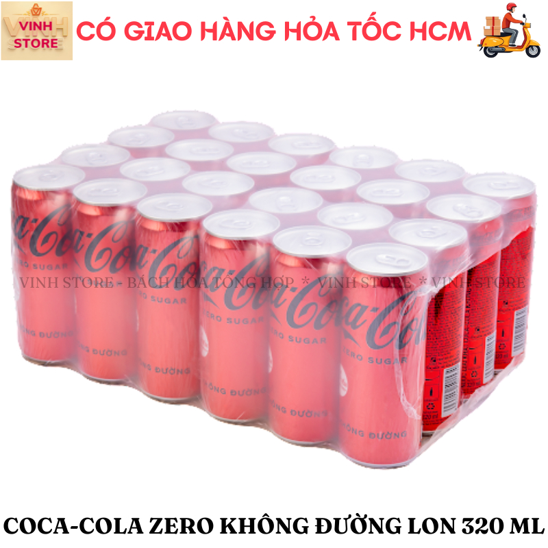 Coca cola không đường lon 320 ml