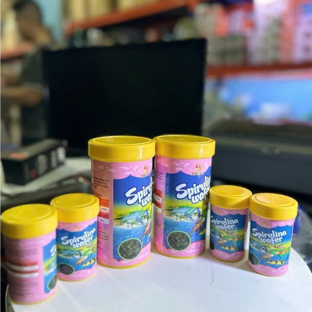 Thức ăn cá cảnh SPIRULINA WAFER cho Cá Chuột, Cá Pleco, cho cá cảnh ăn tầng đáy