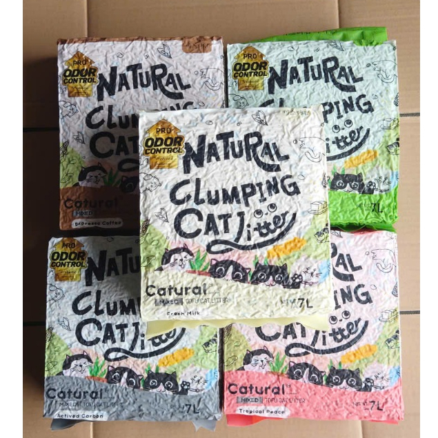 Cát Vệ Sinh Cho Mèo Đậu Nành Kleen Cat 7L 100% Organic Tan Trong Nước, Cát Mèo Tofu - meobeo