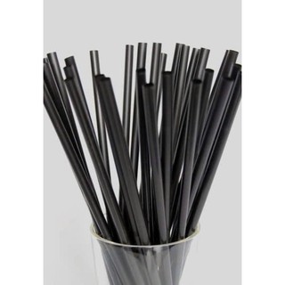 (SỈ 10 BỊCH )ỐNG HÚT ĐEN THẲNG KHÔNG MÙI P6,P8,P12