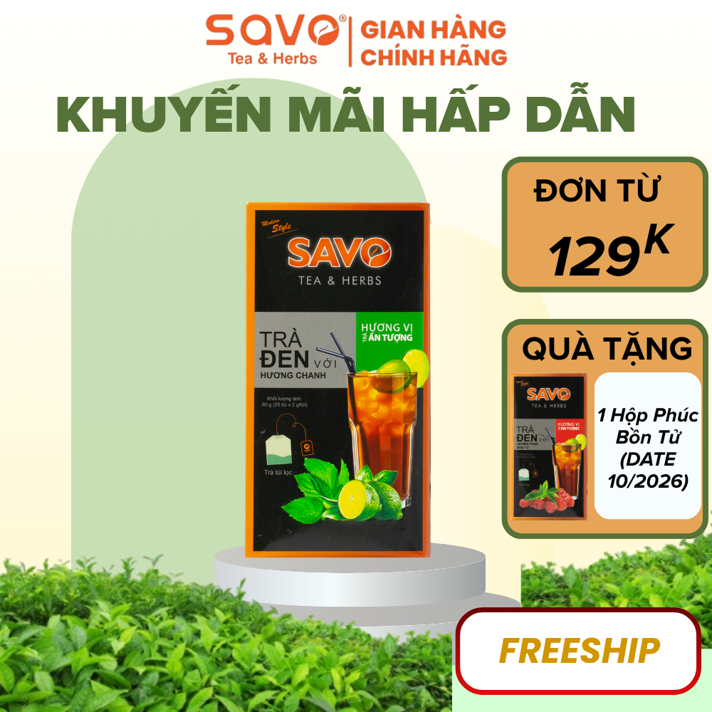 SAVO Chanh (Hộp 25 Gói x 2 G)