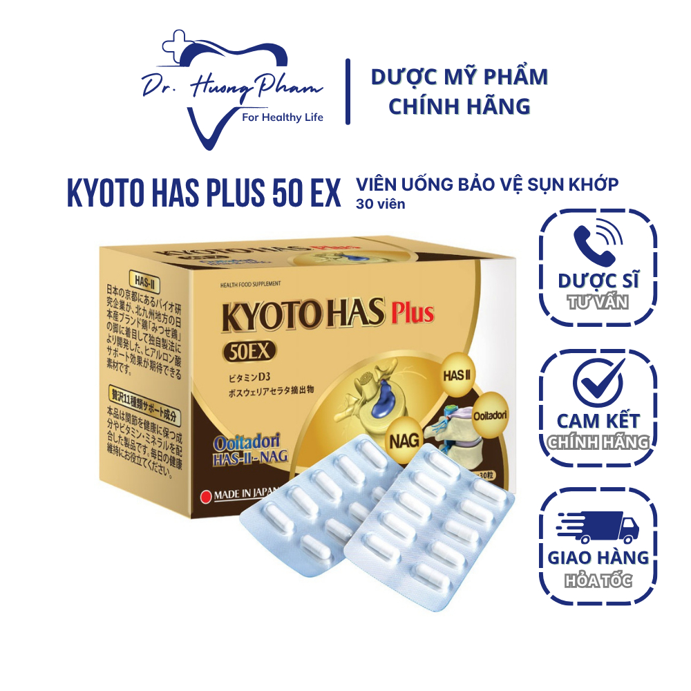 Kyoto Has 50EX PLUS - Giải pháp hỗ trợ các bệnh lý về khớp và thoát vị đĩa đệm