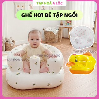 Ghế hơi tập ngồi cao cấp hình thú ngộ nghĩnh, ghế hơi chống lật cho bé hỗ trợ tập ngồi an toàn, mềm mại