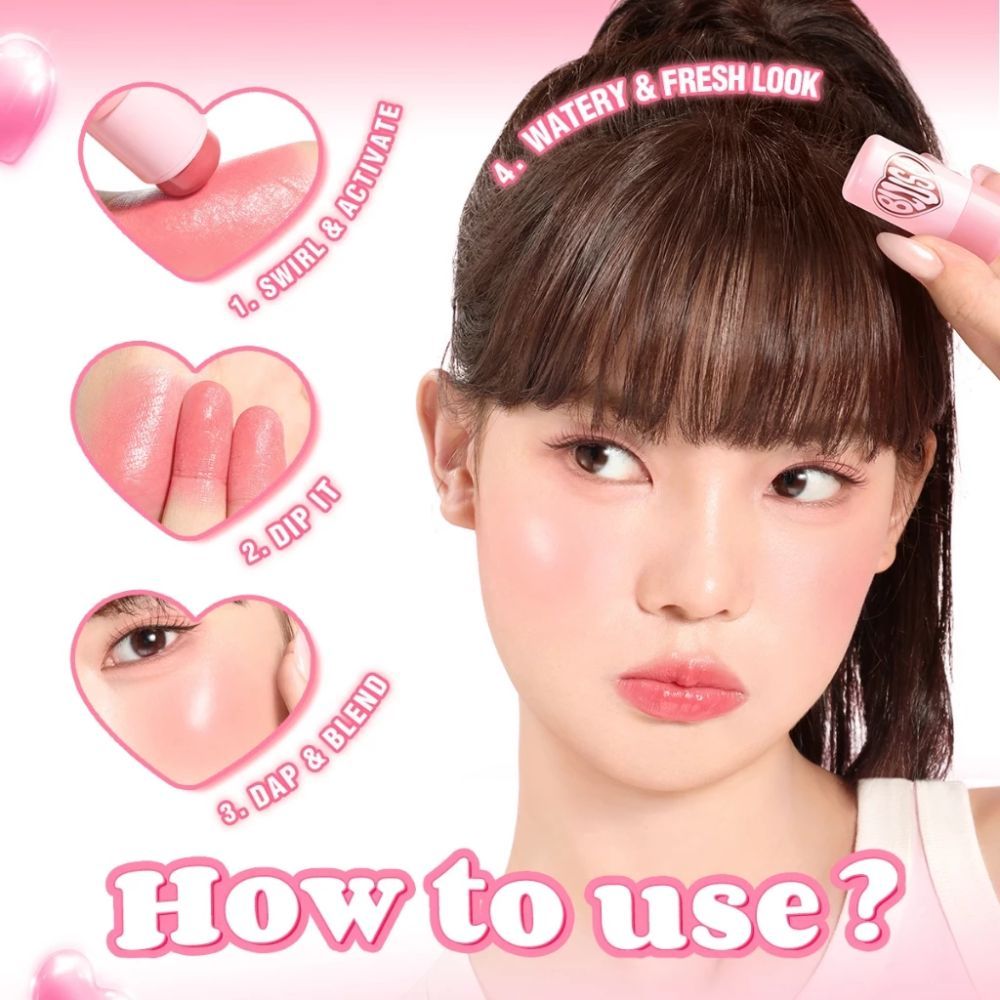 Ảnh 6 của Kem má hồng PINKFLASH DEWY BLUSH STICK giúp làm lớp trang điểm của bạn luôn ngọt ngào và hồng hào
