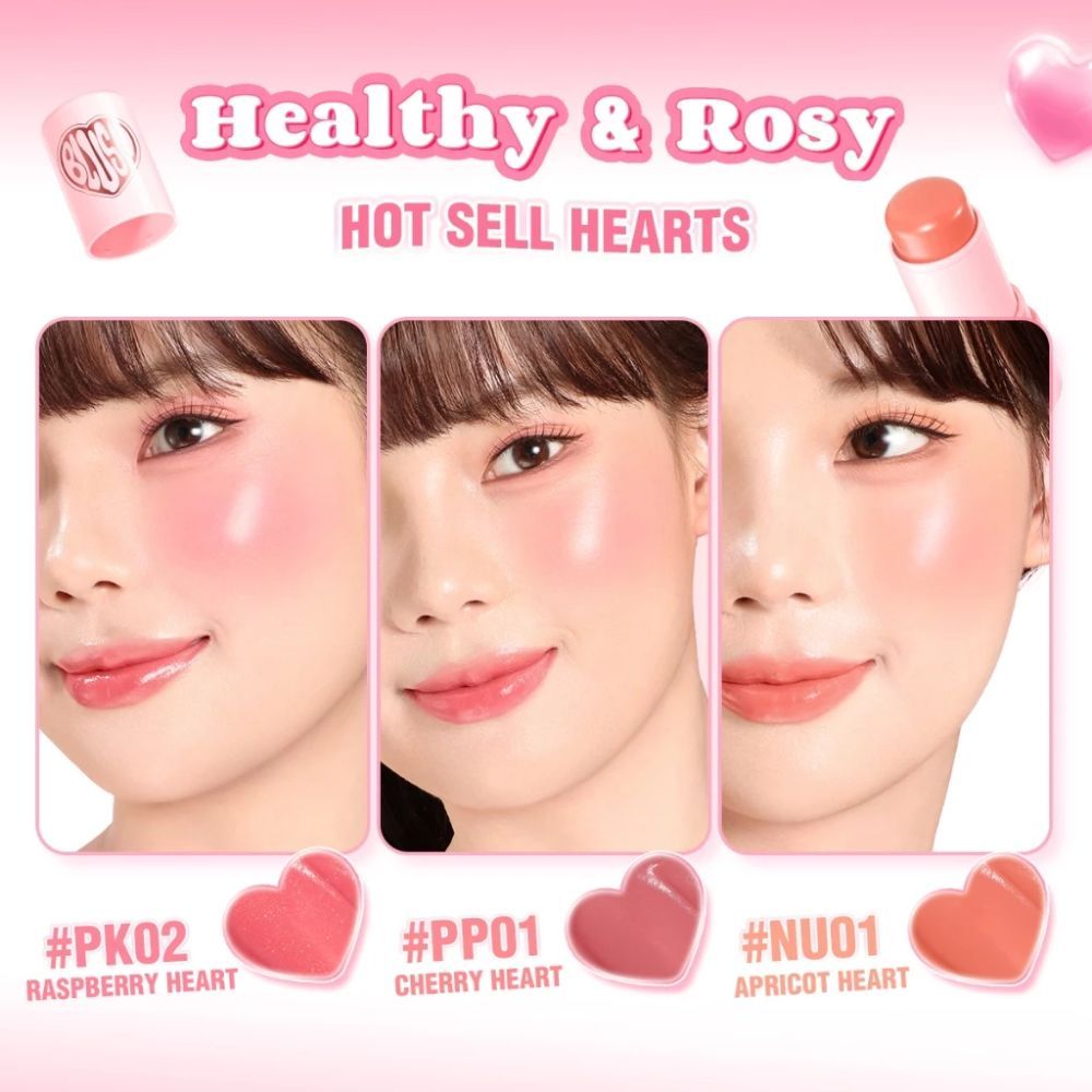 Ảnh 2 của Kem má hồng PINKFLASH DEWY BLUSH STICK giúp làm lớp trang điểm của bạn luôn ngọt ngào và hồng hào