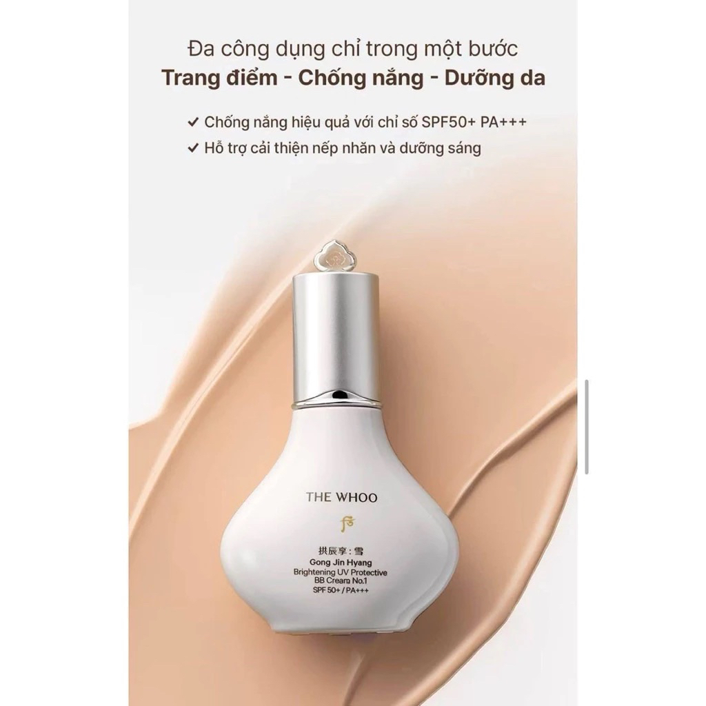 [ Full 40ml Tách Sét không họp ] Kem Nền BB whoo BB Cream (2028)